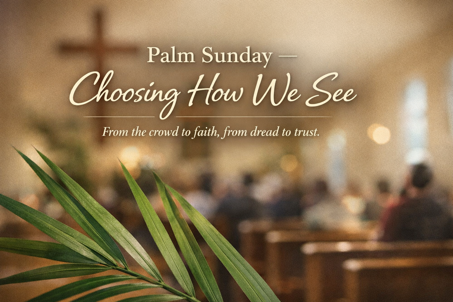 Palm Sunday — Choosing How We See