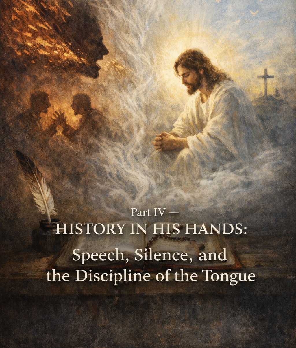 Part IV — History in His Hands: Speech, Silence, and the Discipline of the Tongue